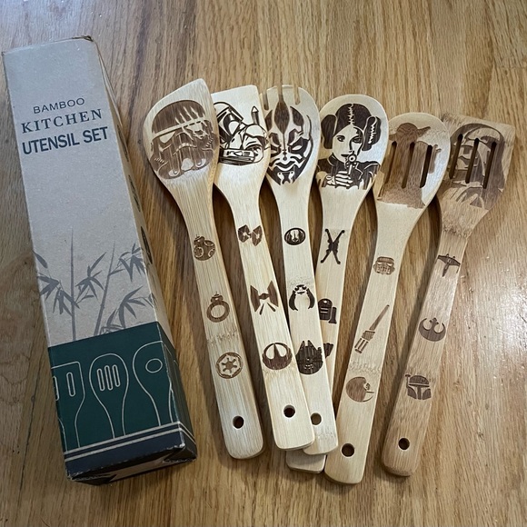Star Wars Other - NWT Star Wars Bamboo Kitchen Utensils Set of 6